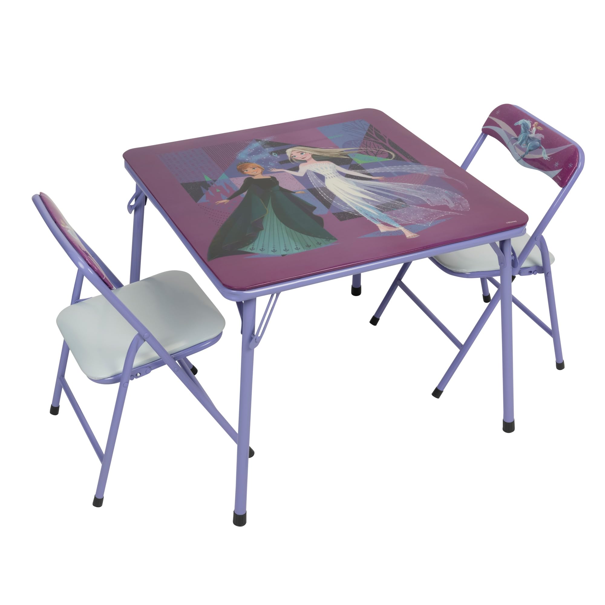 Disney Frozen Kids Folding Table & Chairs Set for Kid and Toddler 36 Months Up to 7 Years, Includes: 1 Table (24