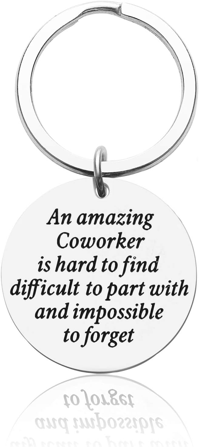 Gifts for Coworkers Leaving Retirement Gift for Women Men Colleague Boss Supervisor Appreciation Going Away Keychain Thank You Farewell Birthday Gifts New Job Jewelry for Him Her Employees Christmas