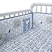 Bedtime Originals Peanuts Forever Snoopy 4 Piece Crib Bumper, Blue/Gray