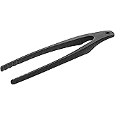 STAUB Tongs, 12.25-inch, Great for Flipping or Turning Foods, Durable BPA-Free Matte Black Silicone, Safe for Nonstick Cooking Surfaces