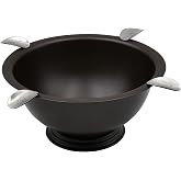 Stinky Cigar Matte Brown Ashtray - Windproof Stainless Steel Design with 4 Stirrups, Deep Bowl for Indoor & Outdoor Use, Heat Resistant & Easy to Clean - Ideal Smoking Accessory for Cigar Enthusiasts