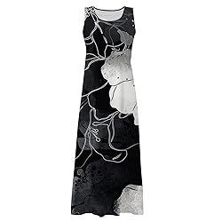Generic Dresses for Women 2024 Sleeveless Floral