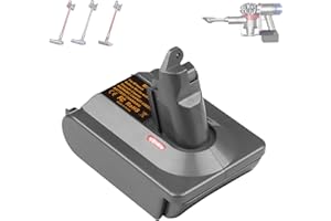 ASUNT V6 Adapter for Milwaukee M-18 18V Lithium Battery to Replace for Dyson V6 Battery, Work for Dyson V6 Vacuum Cleaner V6 Animal Absolute Motorhead SV03 SV04 SV05 SV06 SV07 SV09 DC58 DC59 DC61 DC62 DC72