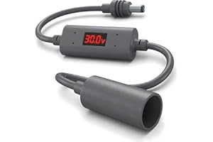 daboot Starlink Mini & Gen 3 Extension Cable DC Female-to-Male Adapter with Real-Time Power Monitor, Waterproof IP68 Tinned C