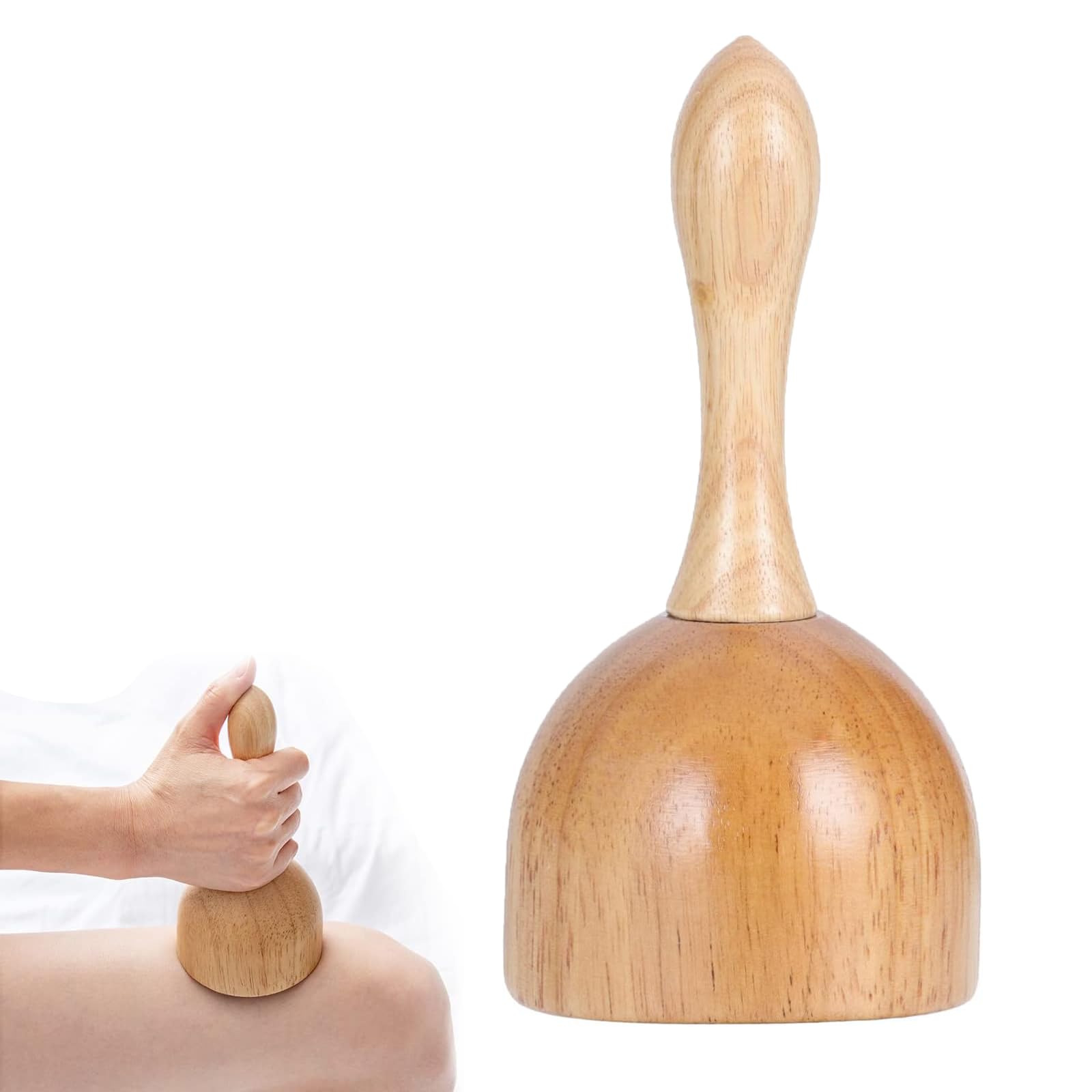 Wooden Handheld Massage Cup Wooden Swedish Cup Anti- Drainage Massage Tool Wood Therapy Trigger Point Release for Men Women