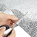 REDODECO Bestevers Kitchen Waterproof Aluminum foil Stickers Anti Greasy Counter Top Peel Stick Wall Decal, 15.8inch x 79inch