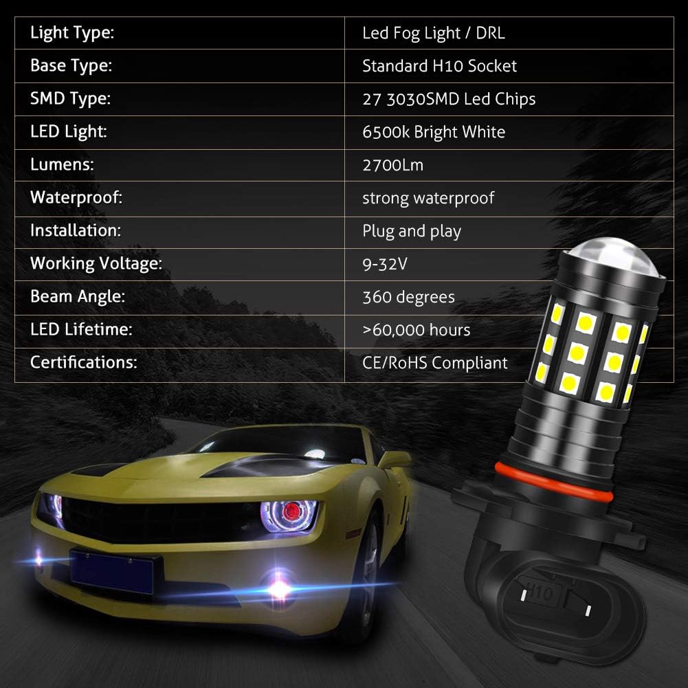 KATUR H8 H11 H9 H16 Japan LED Fog Light Bulbs High Power 3030 Chips