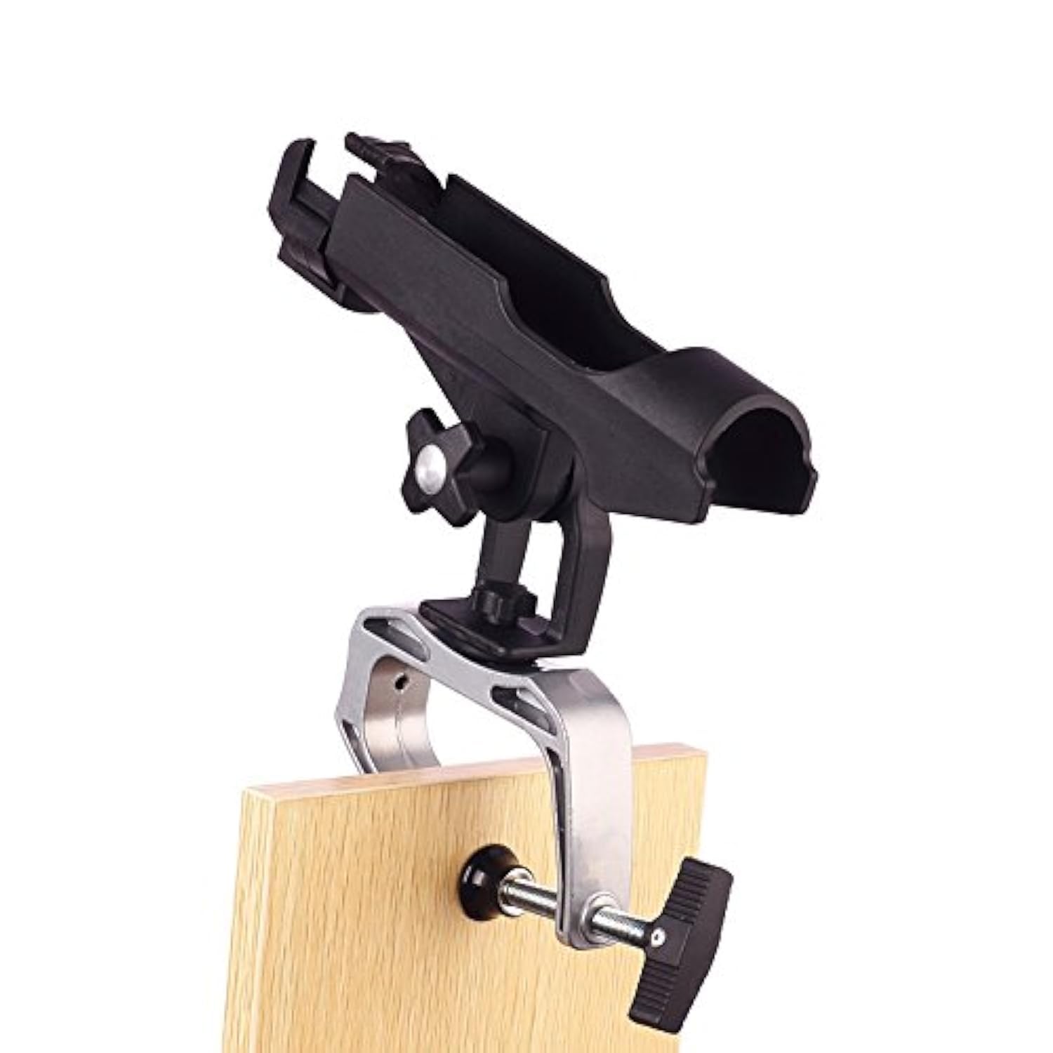 HiUmi Fishing Boat Rods Holder for Boat with Large Clamp Opening 360 Degree Adjustable Fishing Rod Racks Folding Holder — image 1
