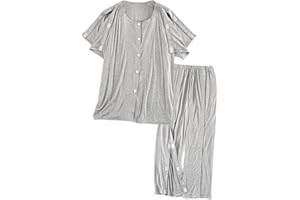 Siomlana Men Tear Away Surgery Recovery Suit,Fully Open Disability Set,Paralyzed Bedridden Patient Clothing,Hospital Clothes for Fracture or Injuried Patients(Gray,XL)