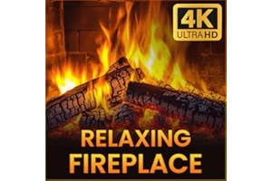 Relaxing Fireplace - Soft Coals & Slow Music Videos Create a Cozy Ambiance : Ideal for Meditation Relieve Stress, Anxiety and