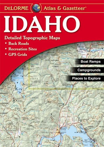 Garmin DeLorme Atlas & Gazetteer Paper Maps- Idaho, AA-008798-000