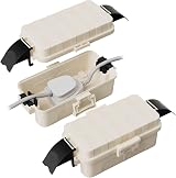 [Restmo] Weatherproof Electrical Box 2 Pack IP55 Almond 15x8.1x4.5cm view 1