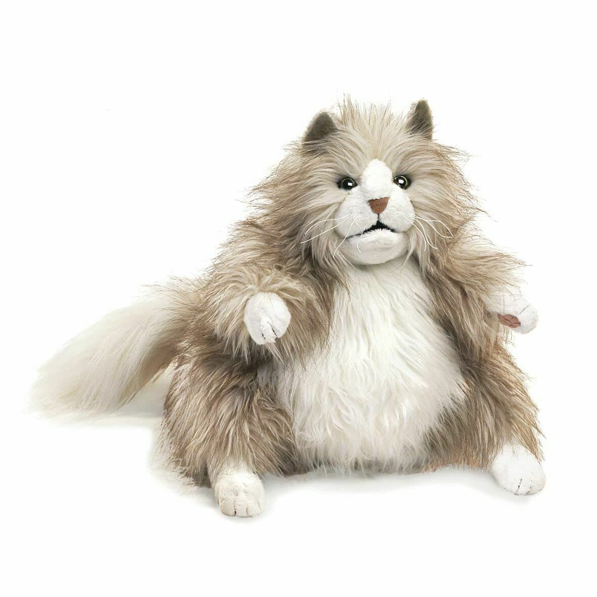 Folkmanis Fluffy Cat Hand Puppet