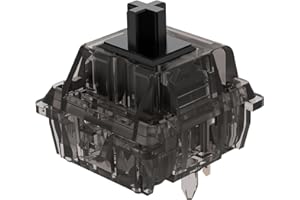 DUROCK Linear Switches, 5 Pins L7 Lubed Switches V2, Ink Black Linear Mechanical Keyboard Switches for DIY Keyboards (DUROCK L7 78g, 90pcs)