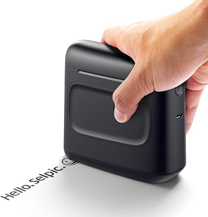 Impresión Inalámbrica y Móvil en Cualquier Superficie Selpic S1 Impresora  Portátil de Inyección de Tinta con Tinta Impermeable de Secado Rápido DIY  para Texto Personalizado Códigos de Barras Impresoras multifunción Oficina y