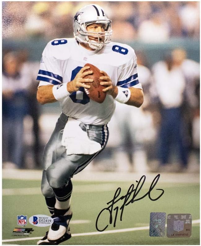 troy aikman autographed football