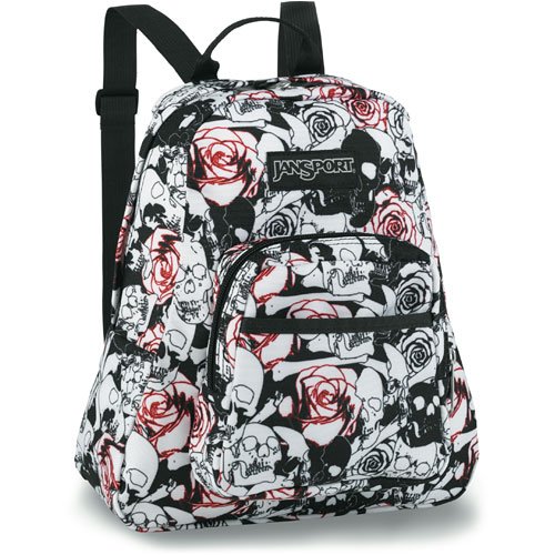 JanSport Women's Half Pint Backpack (Black/White Skulls N Roses SM) (B000ND1ZSK) Amazon price