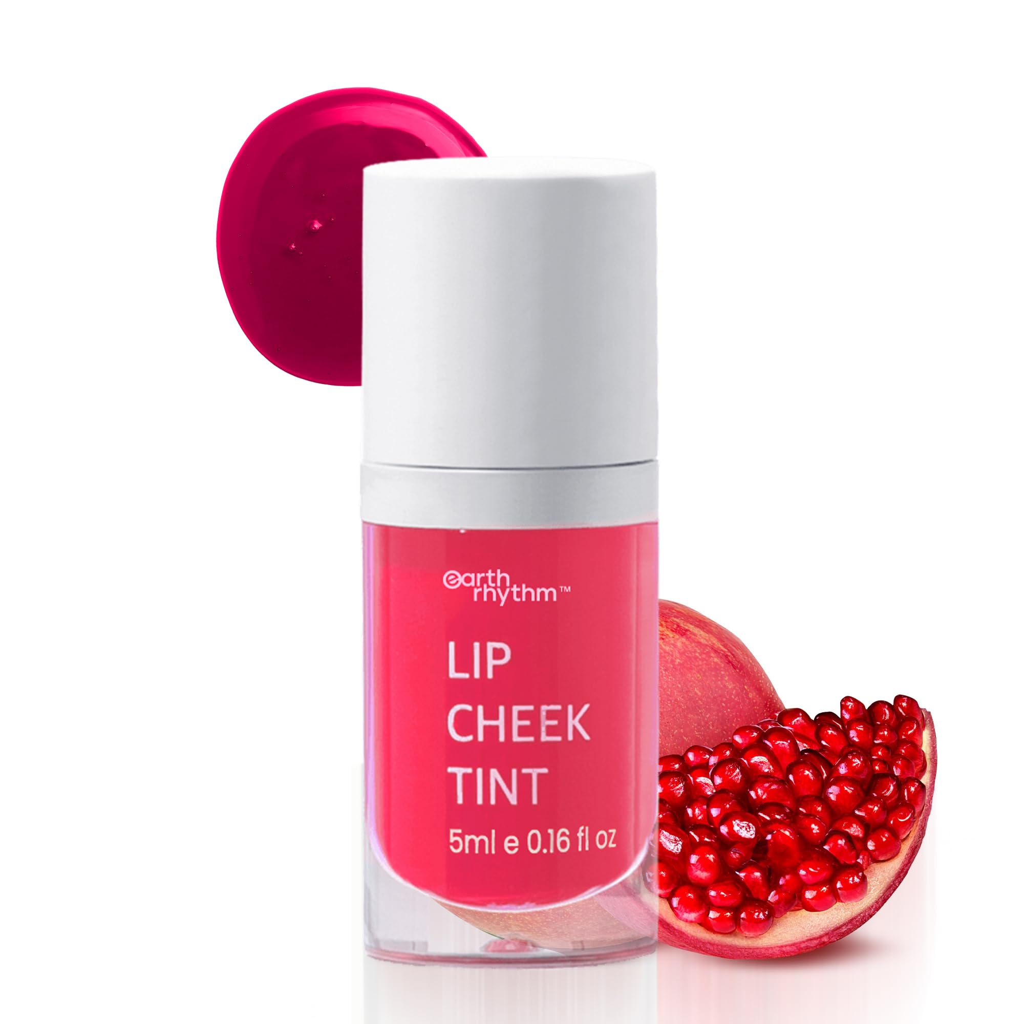 Earth Rhythm Lip and Cheek Tint Mermaid, with Goodness of Jojoba Oil and Pomegranate| Multipurpose 3 in 1 Lip Tint | 100% Natural, Men &Women- 5 ml