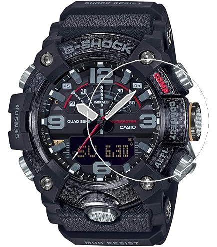 savvies 3 Pezzi Pellicola Protettiva Vetro per Casio G-Shock GBD-200 9H Protezione Schermo, Lamina di Vetro, Trasparente, Anti-Impronta, Anti Graffio