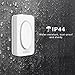 Wireless Doorbell, AVANTEK Waterproof Chime Kit, Operating at 300 Meters, 2 Plug-in Receivers, 36 Melodies to Choose From, 4 Volume Levels, Black (DB-12S)