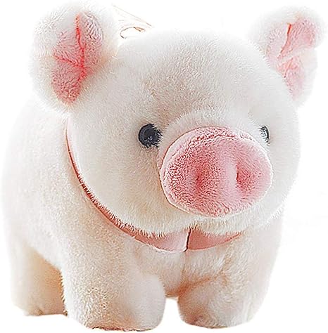 Amazon Co Jp ぬいぐるみ豚ぬいぐるみかわいい豚子供部屋豚おもちゃ漫画おもちゃ子供用ギフト誕生日サプライズ 色 白 ホーム キッチン
