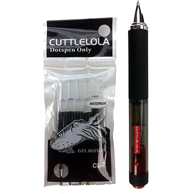 Cuttlelola Dotspen - Rechargable Multi-speed Electric Drawing Pen &amp; 5 Refill Cartridges - Black