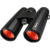 BIBIRE 10x42 Binoculars for Adults, High Powered Waterproof Compact Binoculars for Hunting Bird Watching Travel Cruise with Carrying Bag