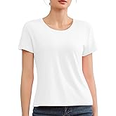 Short Sleeve T Shirts for Women Basic Tees Cropped Tshirts Casual Summer Tops Crewneck Plain Petite Tops