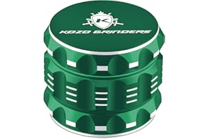 Kozo 2 Inch Grinder Mills, Aluminum Green