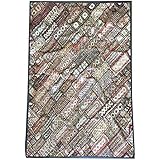 Mogul Indian Kutch Tapestry Patchwork Authentic Embroidered Throw Bohemian Wall Hanging 80 X 90