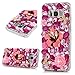 S8 Plus Case,Samsung Galaxy S8 Plus Case 3D Handmade Bling Colorful Diamonds Champagne Flower Butterfly Shiny Sparkle Rhinestone Gems Crystal Clear Full Body Protection Hard PC Cover by Mavis's Diary