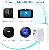 ZOPULE 24V 500mA Doorbell Thermostat Power Supply Adapter 8M Cable view 5