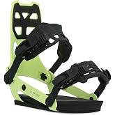 Ride A-8 Mens Snowboard Bindings, L, Lime