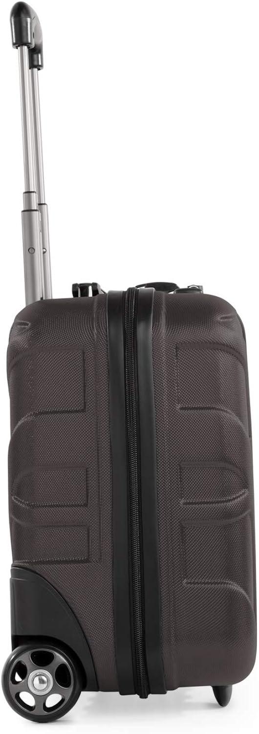 Suitline - Pilot Trolley, Hard Shell, Business Trolley, Cabin Suitcase, Pilot Case, Carry On Luggage, TSA, ABS, 2 Wheels, Titan - Image 4