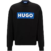 HUGO mens Big Logo French Terry Sweatshirt