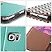 S6 Case, Galaxy S6 Case, ULAK Premium PU Leather Wallet Case Flip Slim Protective Cover with Card Slots & Stand for Samsung Galaxy S6 (Follow the Sky) [Will not Fit S6 Active]