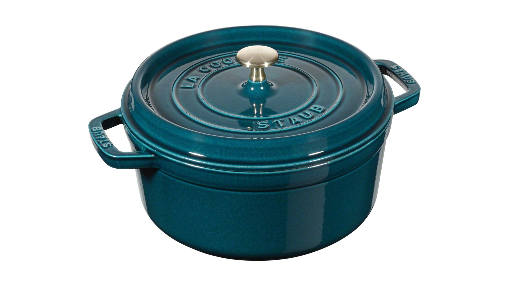 Staub Casseruola Rotonda, Blu (La Mer), 24 cm
