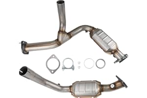Torchtree 50469 Catalytic Converter For 2007-2008 Yukon/Silverado 1500/Tahoe/Suburban 1500/Silverado 1500 Classic/Avalanche, Stainless Steel High Flow Catalytic Convertor, Catalyst converter, 2pcs