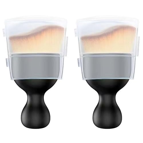 RSYHVG 2pcs Car Interior Cleaning Tool Brush with Cover, Car Interior Brushes Soft Bristles Detailing Dusting Brush Curved Crevice Beauty Brush for Car Dashboard, Screen, Scratch-Free Cleaning Brush.