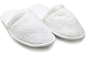 Arus Men's Cotton Slippers Turkish Terry Cloth for Spa and Bath