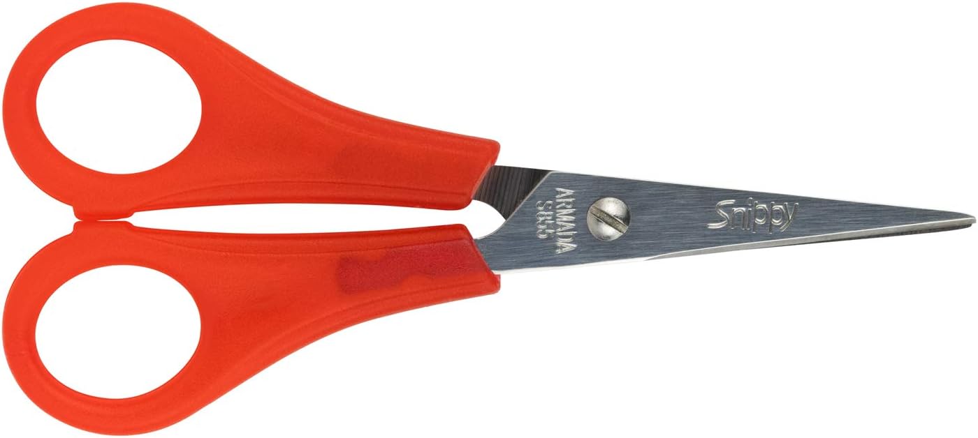 Armada Art Snippy Original Pointed Tip Scissors for Kids’ Arts & Crafts-Stainless Steel Blades-5-Inches-1 Pair, 1 Piece