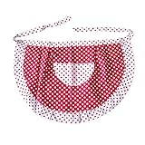 Opromo Lady's Cotton Polka Dot Waist Aprons with Pocket, 28 3/4