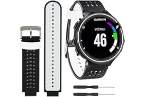 Threeeggs Replacement Silicone Sport Watch Band for Forerunner 220 230 235 620 630 735XT Smartwatch Wrist Strap