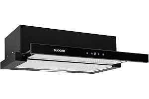 SUGGAR DEPURADOR DE AR SLIM TOUCH DE EMBUTIR 60CM PRETO 220V DE62THPT