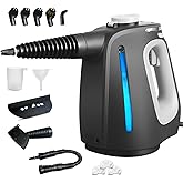 Pressurized Handheld Steam Cleaner with 14 PCS Accessories&Safety Lock, 1350W Multi-Purpose Steamer for Cleaning, Portable Steam Cleaner for Home,Car,Grout,Furniture,Bathroom,Kitchen,Tiles&Couch