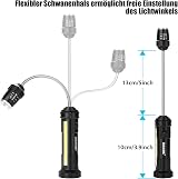 IMAGE 2 Pack BBQ Grill Lights Magnetic 360° Adjustable Side Lamp Outdoor Camping view 2