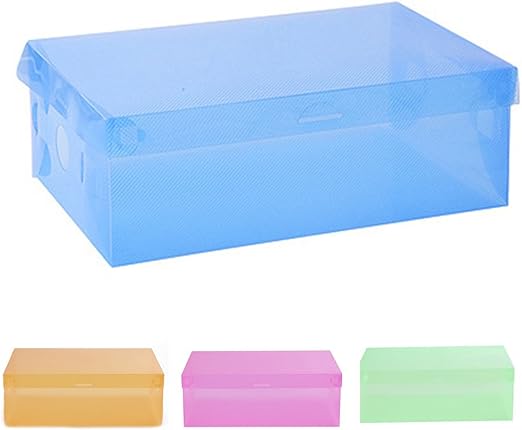 Amazon Com Academyus Plastic Shoebox Stackable Clear Shoes