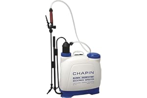 Chapin 61575 Euro Style Backpack Bleach and Disinfectant Poly Sprayer, 4-Gallon