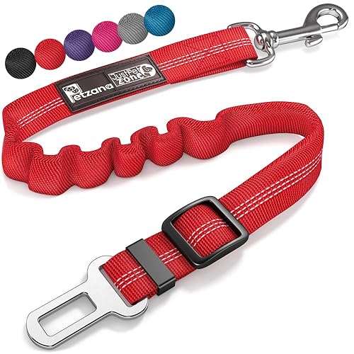 Adjustible Dog Car Harness Seat Belt for Dogs with Elastic