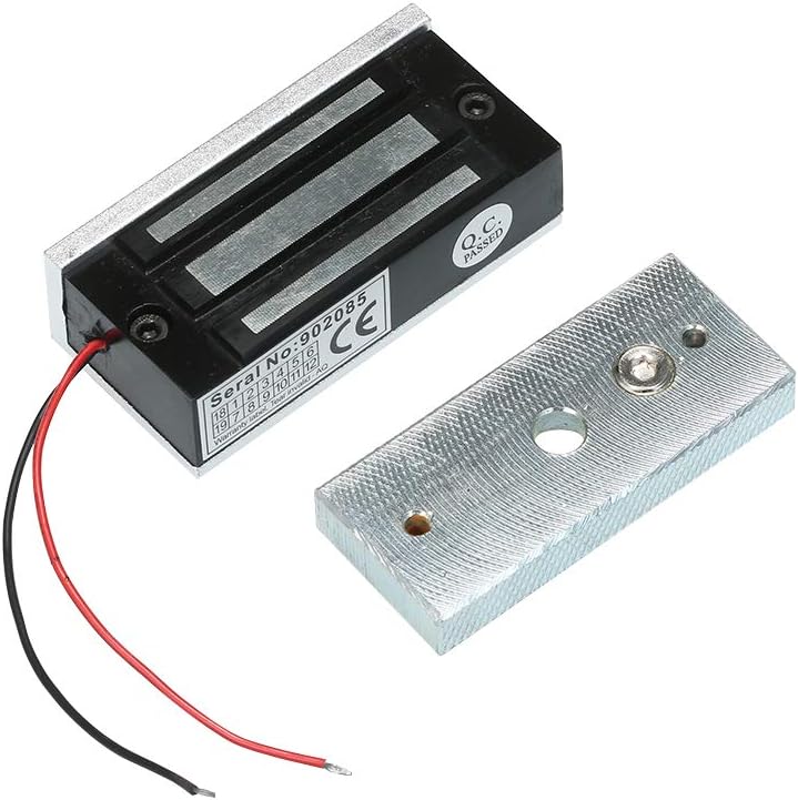 OWSOO 60KG 132lbs Holding Force Electric Magnetic Lock For Door Access Control System Electromagnet Fail-Safe NC Mode